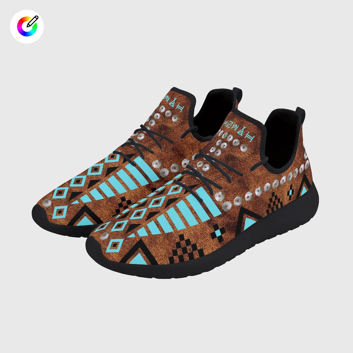 brown*indigenous*native*american*customizable*shoes*men