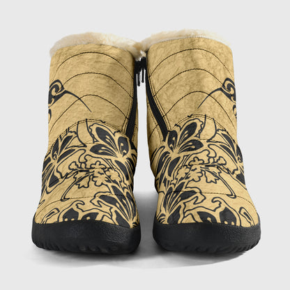 natural*indigenous*native*american*hummingbird*insulated-Boots*winter*boots*zipper-boots*snow-boots*women