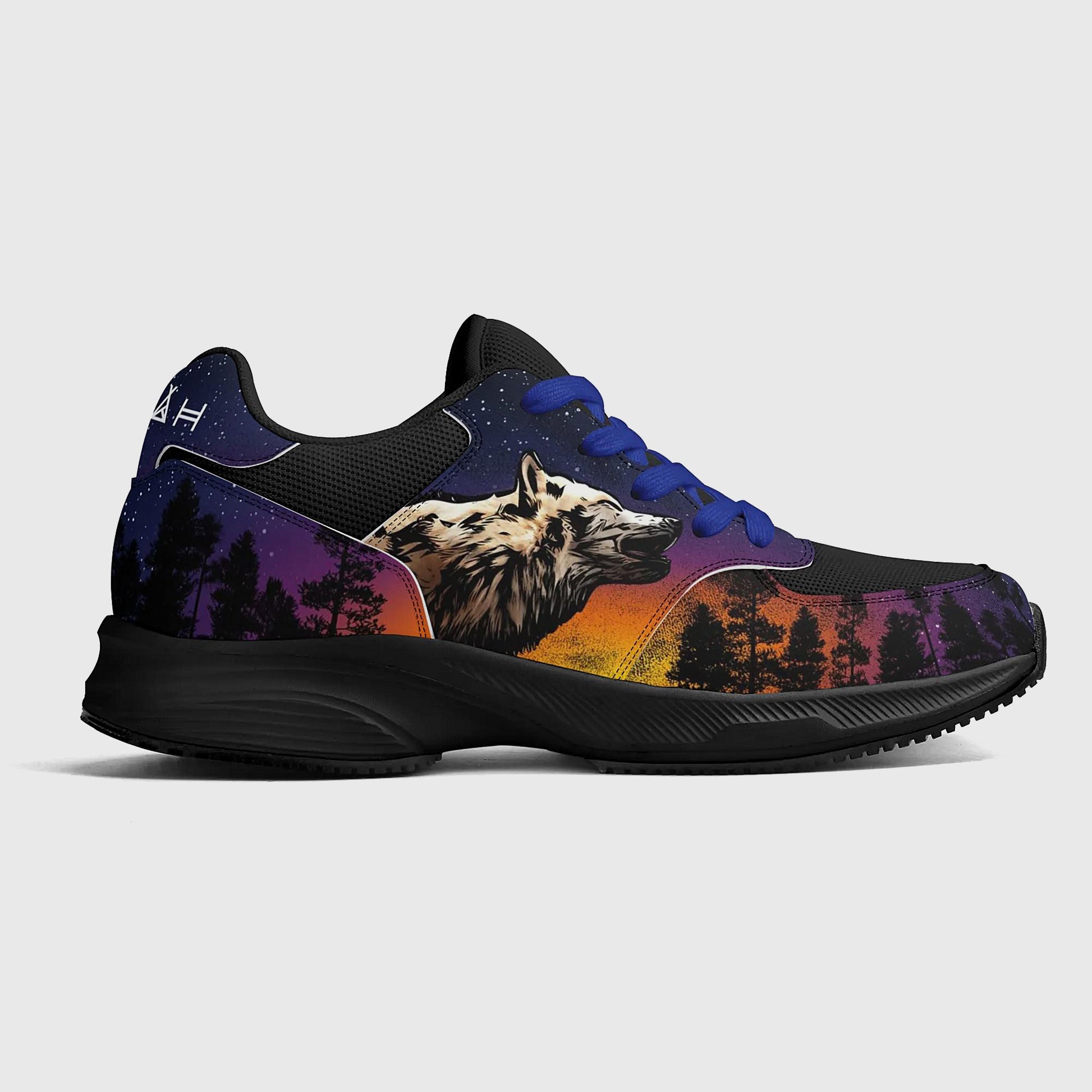 dusk*indigenous*native*american*wolf*shoes*sneakers*unisex