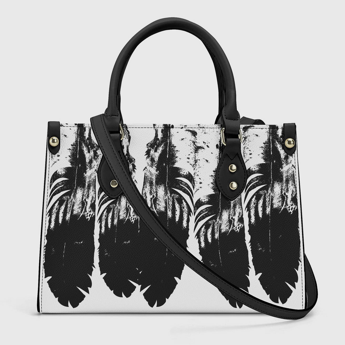 white*indigenous*native*american*eagle*feather*shoulder*bag*women's