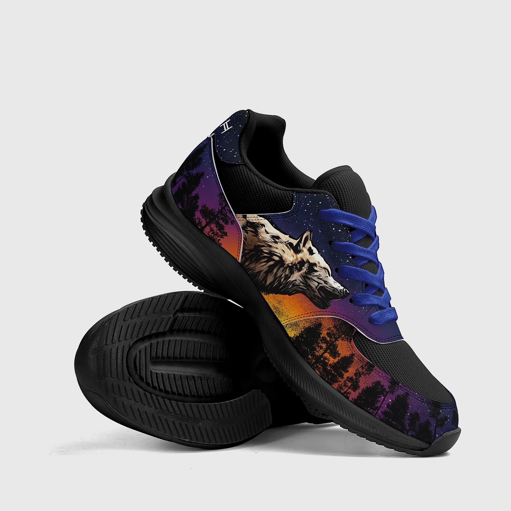 dusk*indigenous*native*american*wolf*shoes*sneakers*unisex