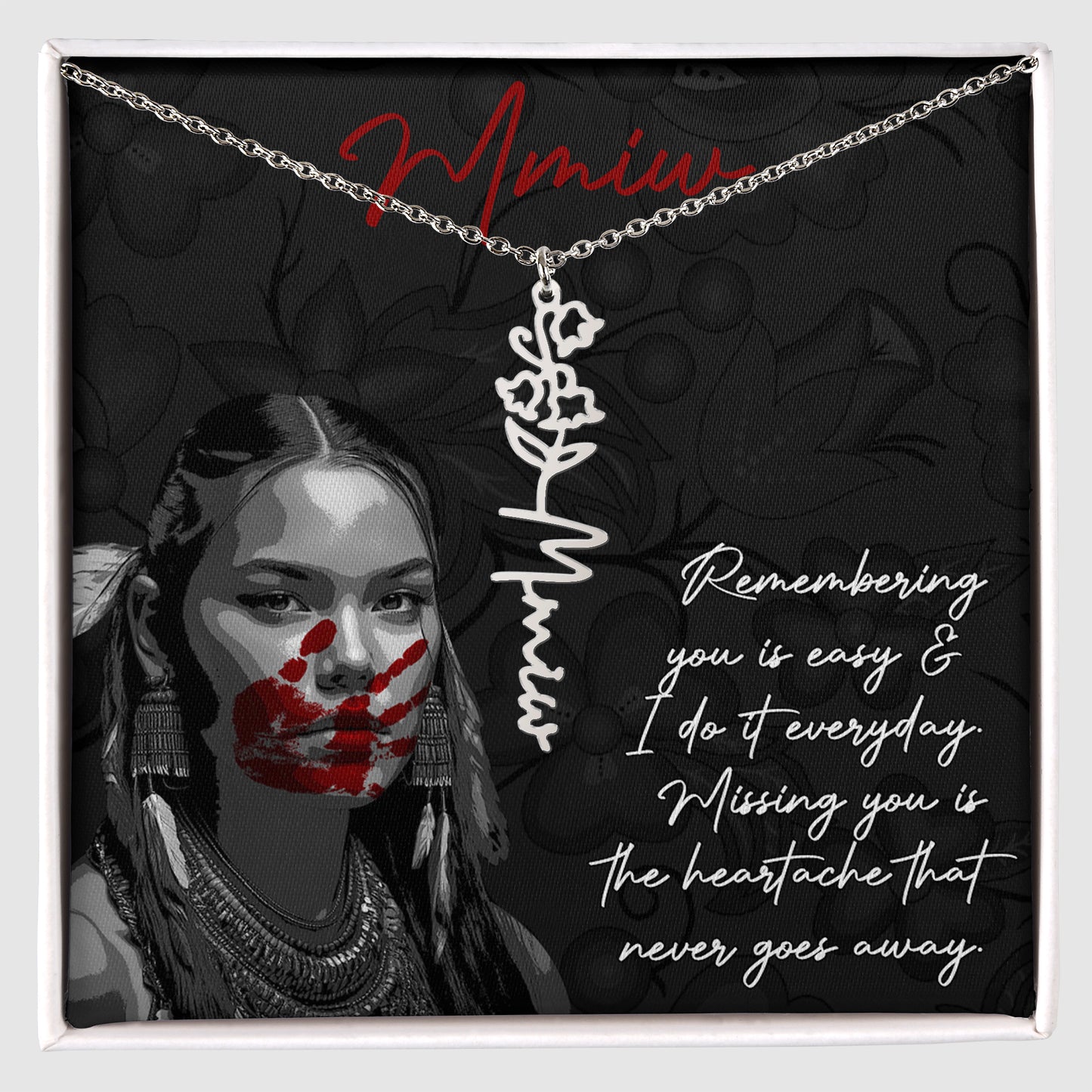 MMIW pendant necklace