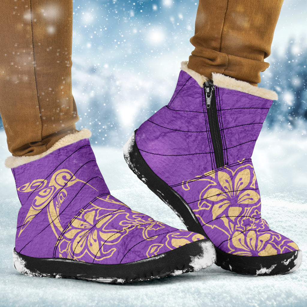 purple*indigenous*native*american*hummingbird*insulated-Boots*winter*boots*zipper-boots*snow-boots*women