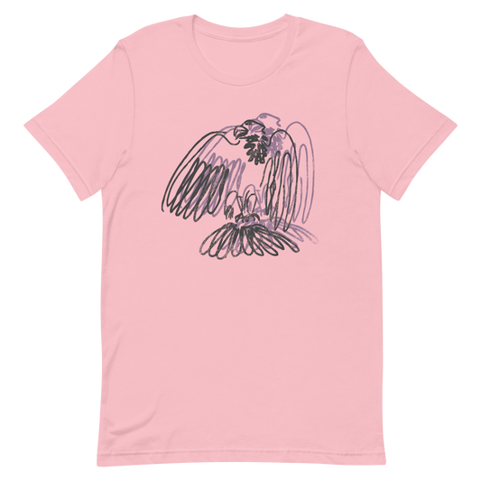 pink*indigenous*native*american*eagle*t-shirt*women's